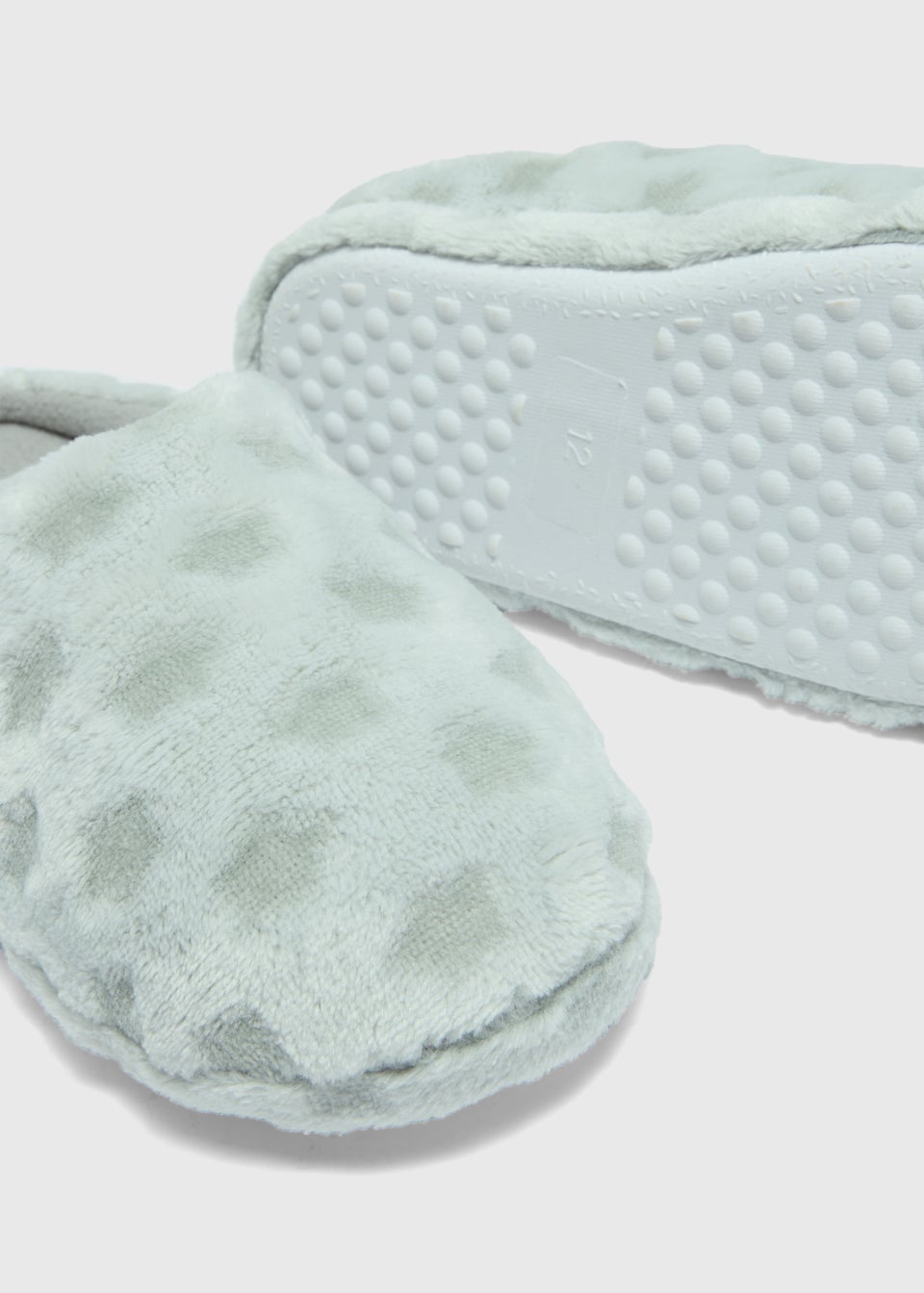 Kids Grey Star Mule Slippers (Younger 10-Older 6)