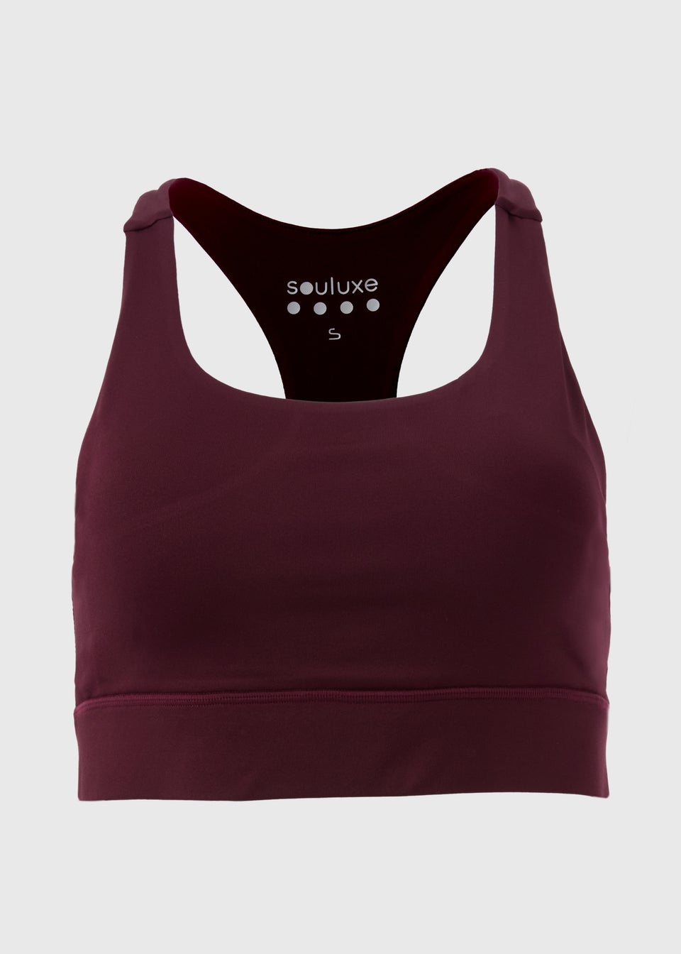 Souluxe Burgundy Crop Top
