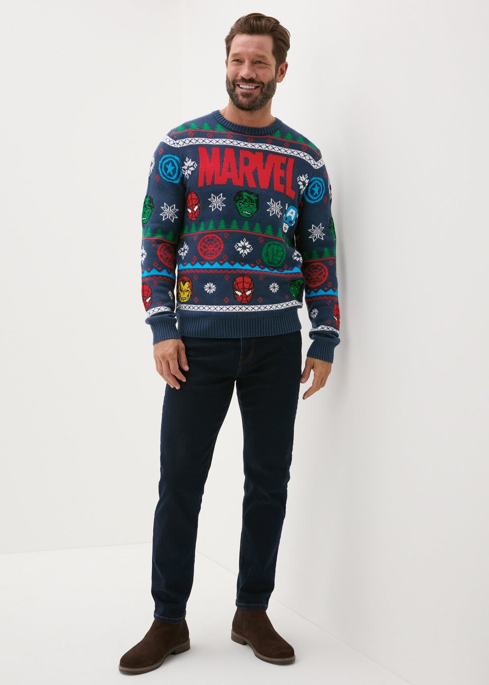 Christmas sweater marvel top