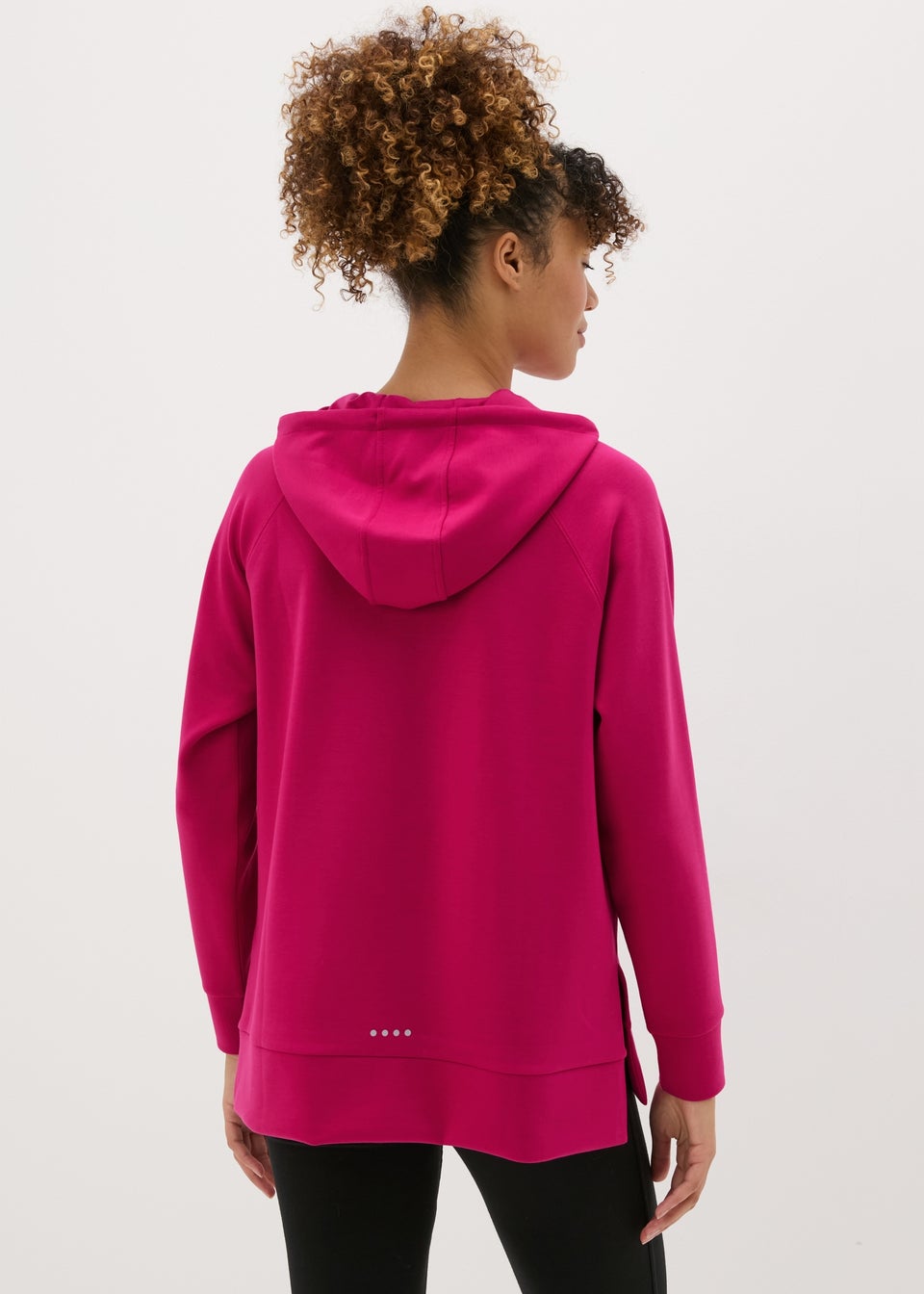 Longline pink hoodie clearance
