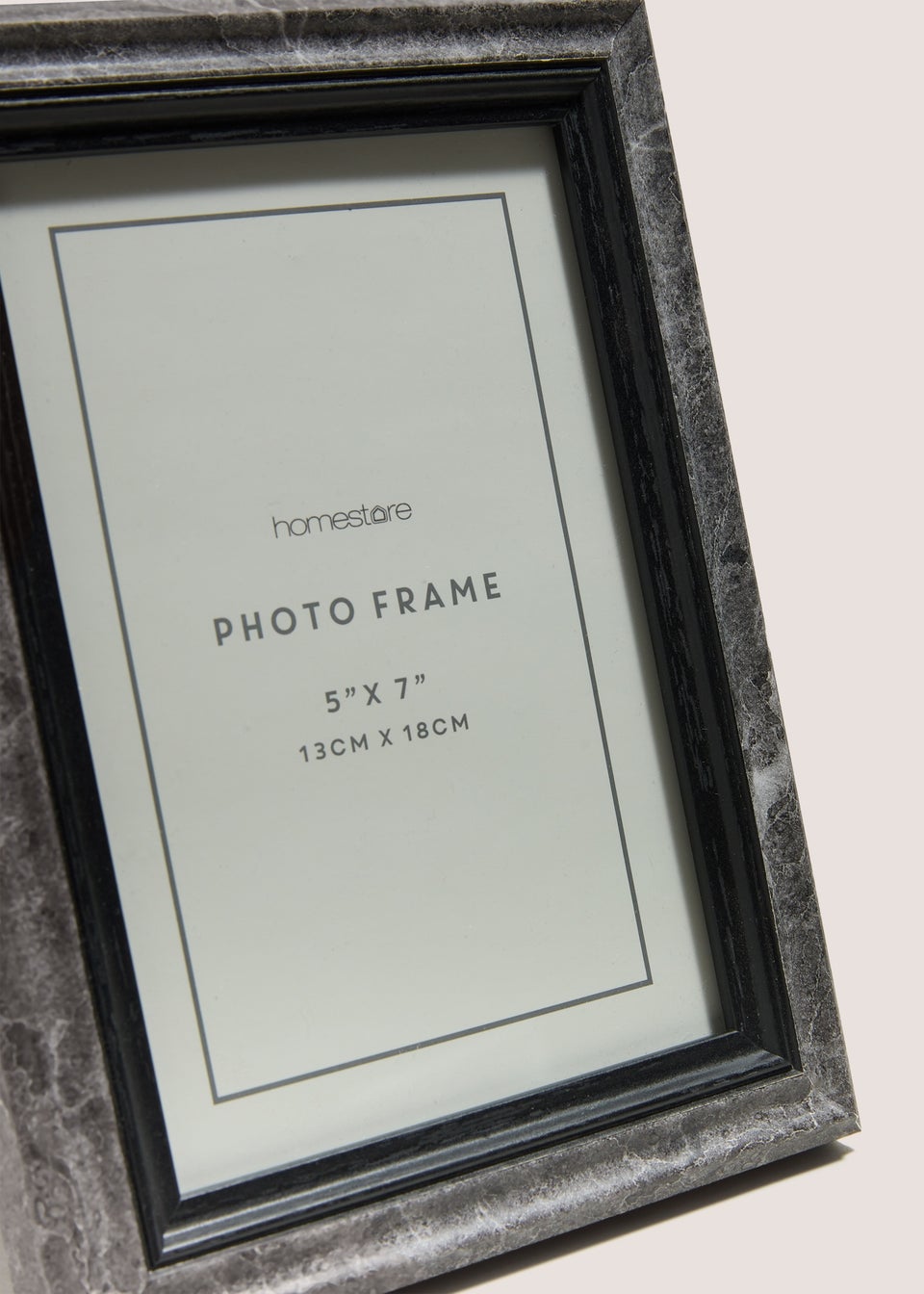 Black Marble Effect Photo Frame