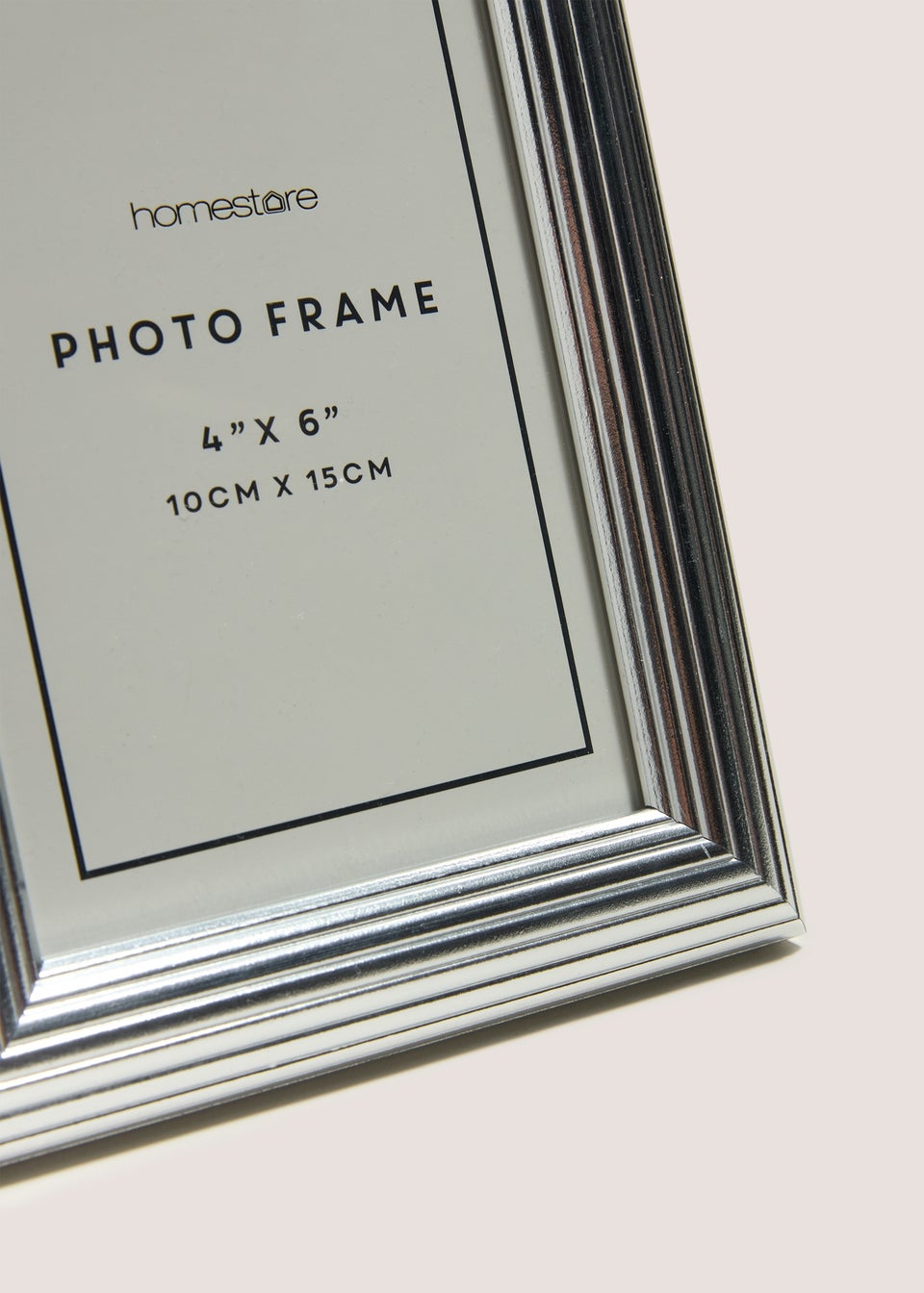 Silver Ridged Frame (4inch x 6inch)