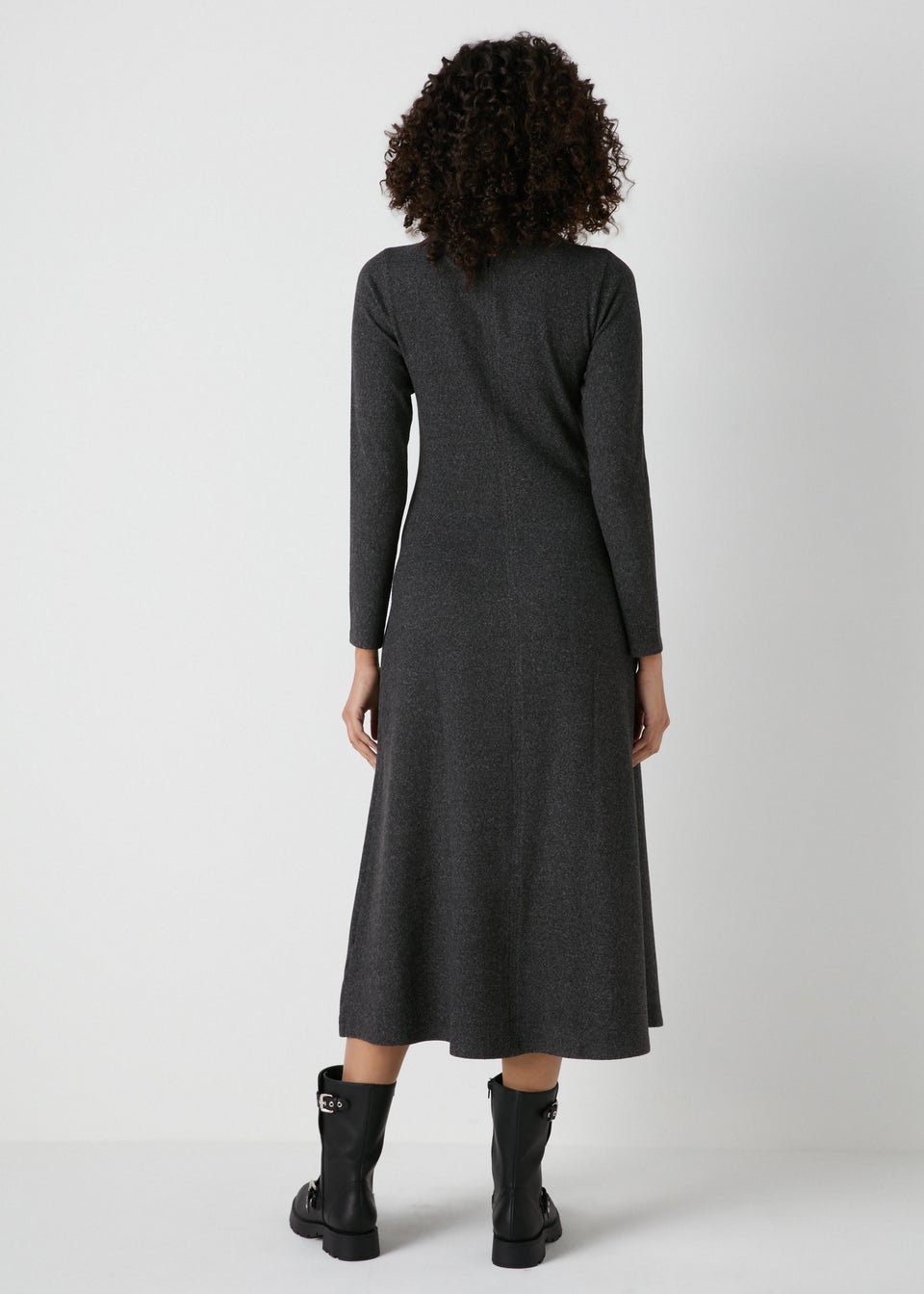 Et Vous Grey Midi Dress