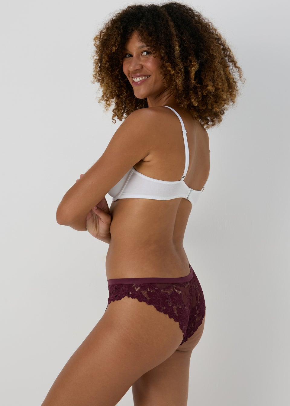 3 Pack Multicolour Lace Brazilian Knickers