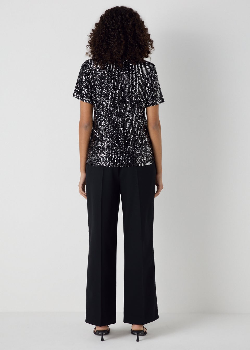 Sequin side stripe trousers shop
