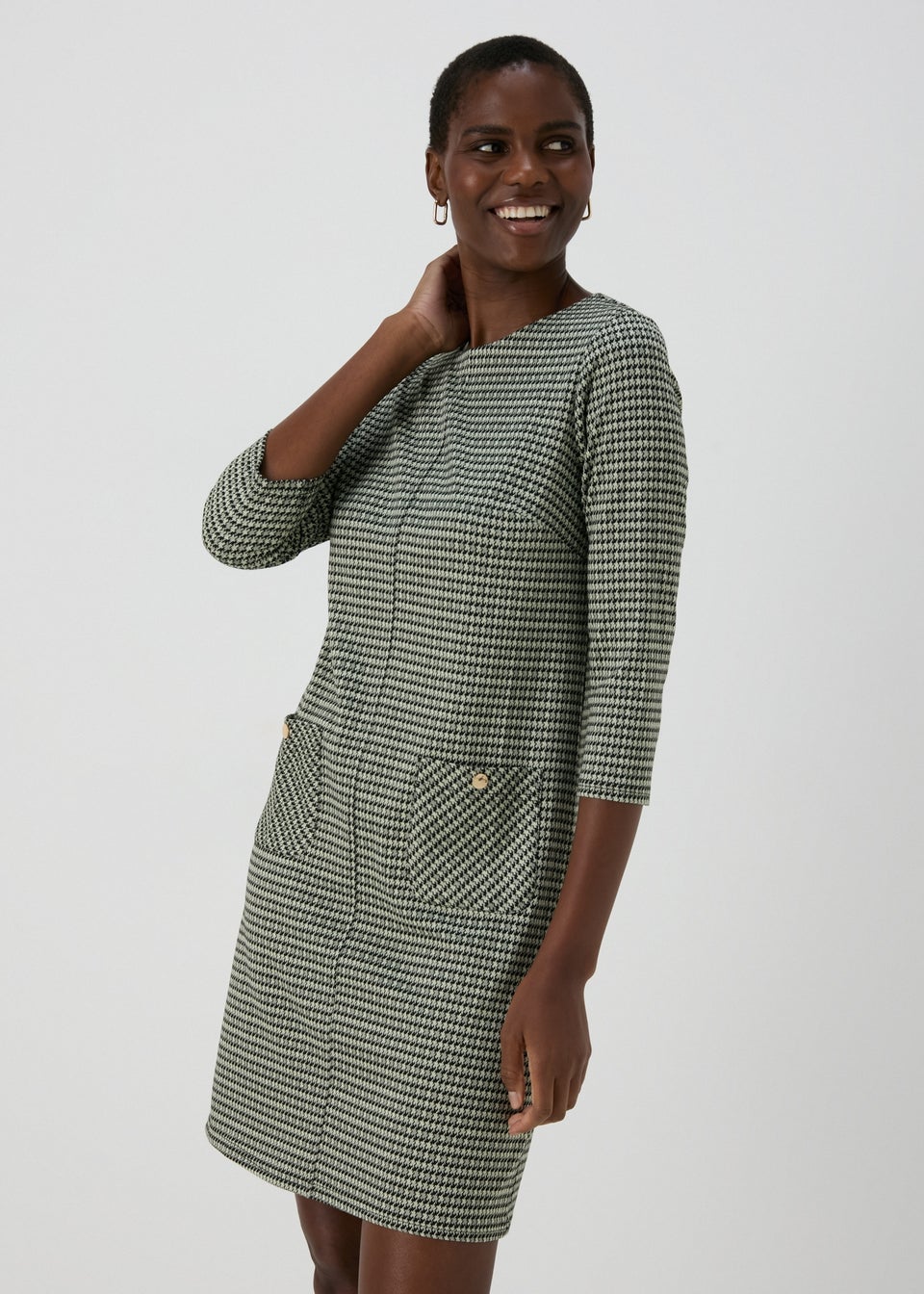 Gray ponte dress clearance