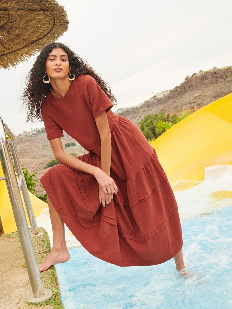 Vera Midikleid aus Jersey