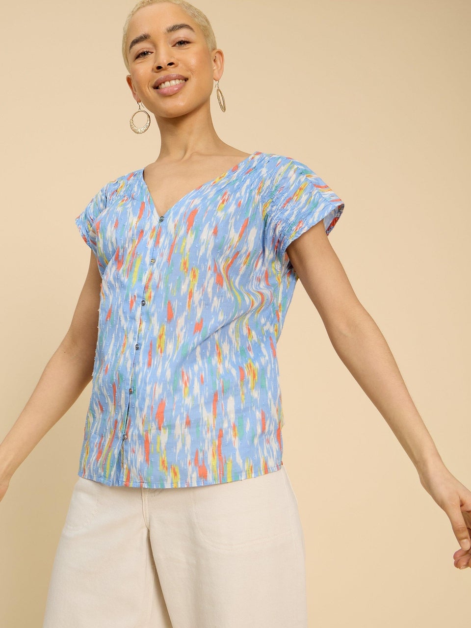 Ärmellose Bluse Rae aus Bio-Baumwolle