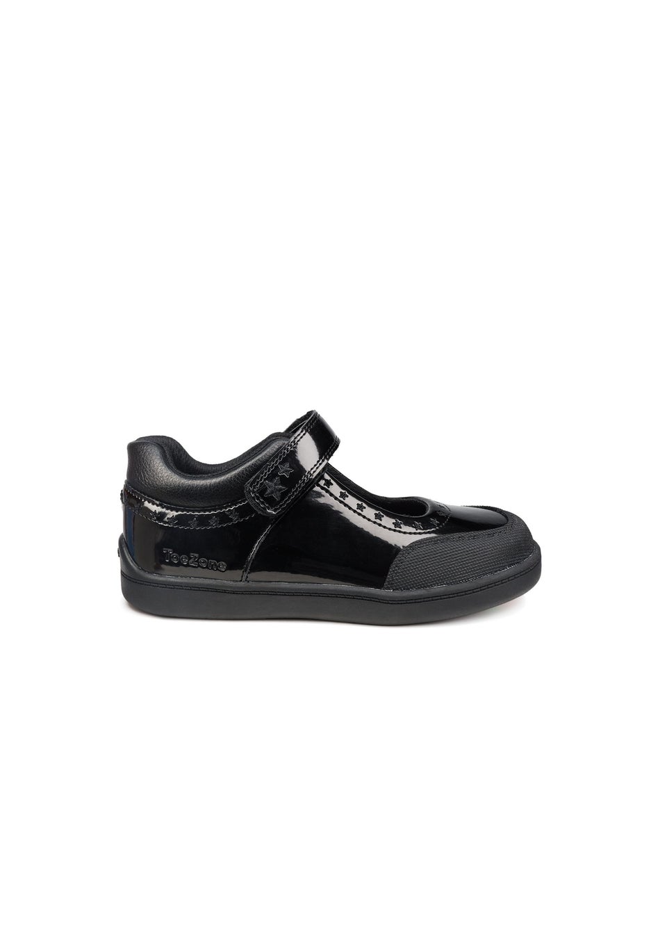 ToeZone Girls Black Sommer Ortholite Insole Technology Shoe (Younger 8- Older 2)