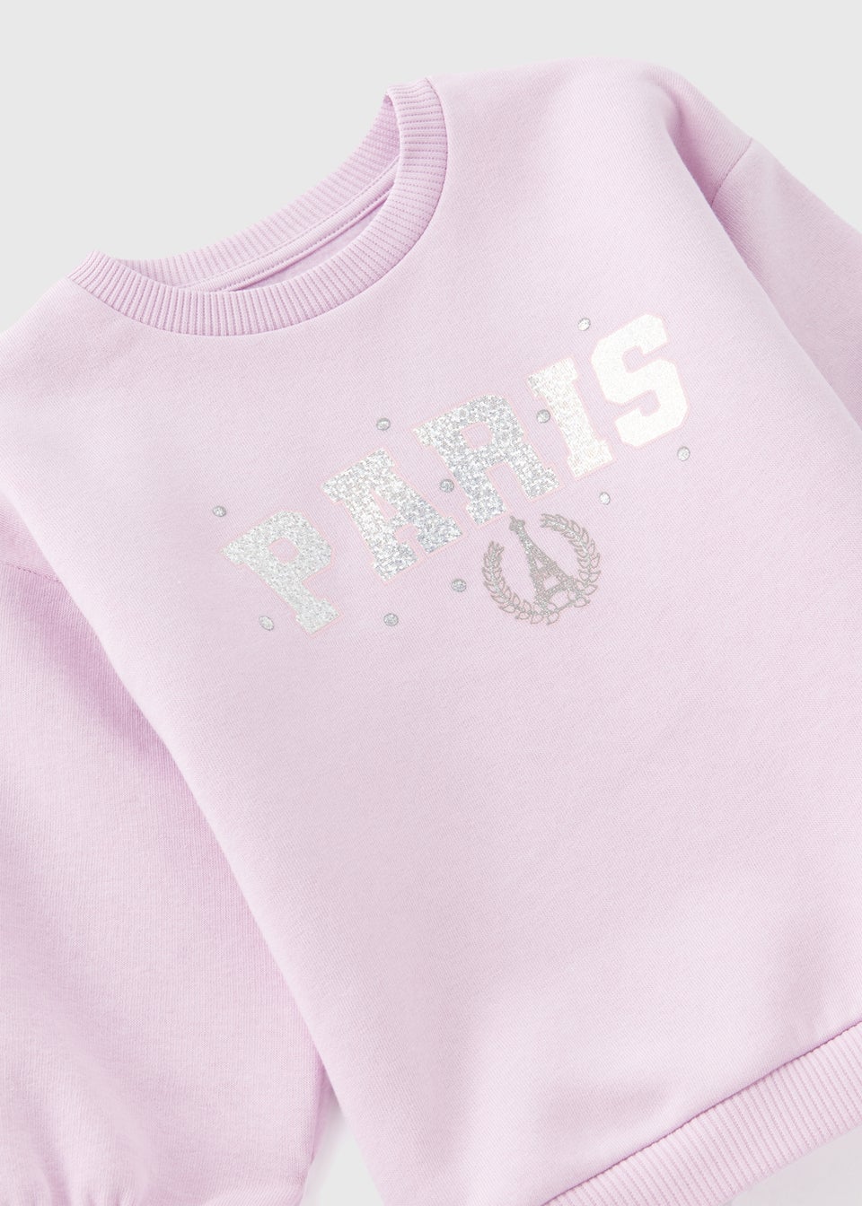 Girls Lilac Paris Sweatshirt & Leggings Set (1-7yrs)