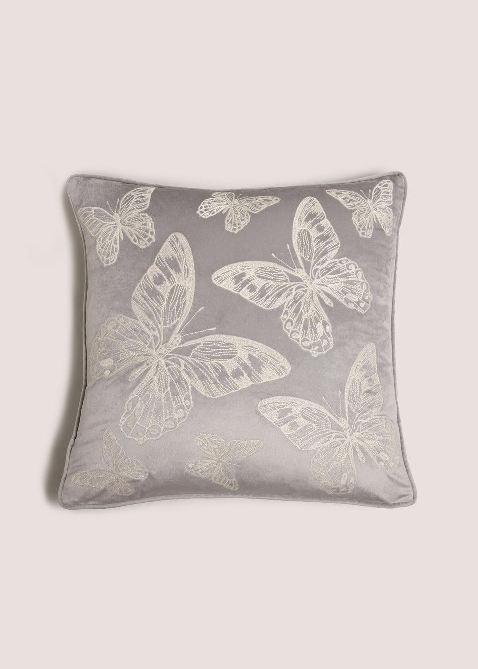 Grey Butterfly Cushion Matalan