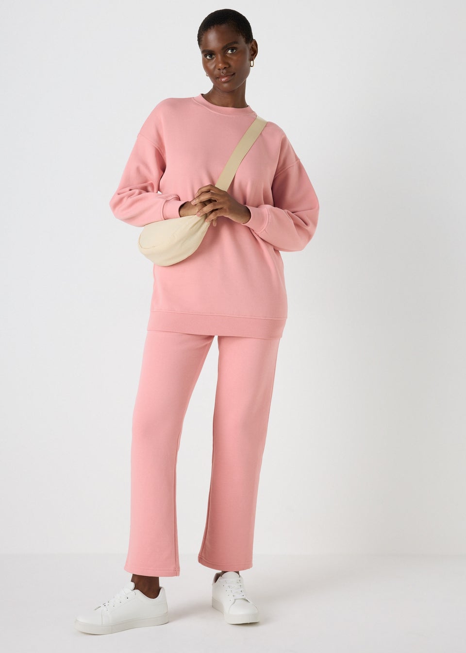 Pink Longline Sweatshirt Matalan