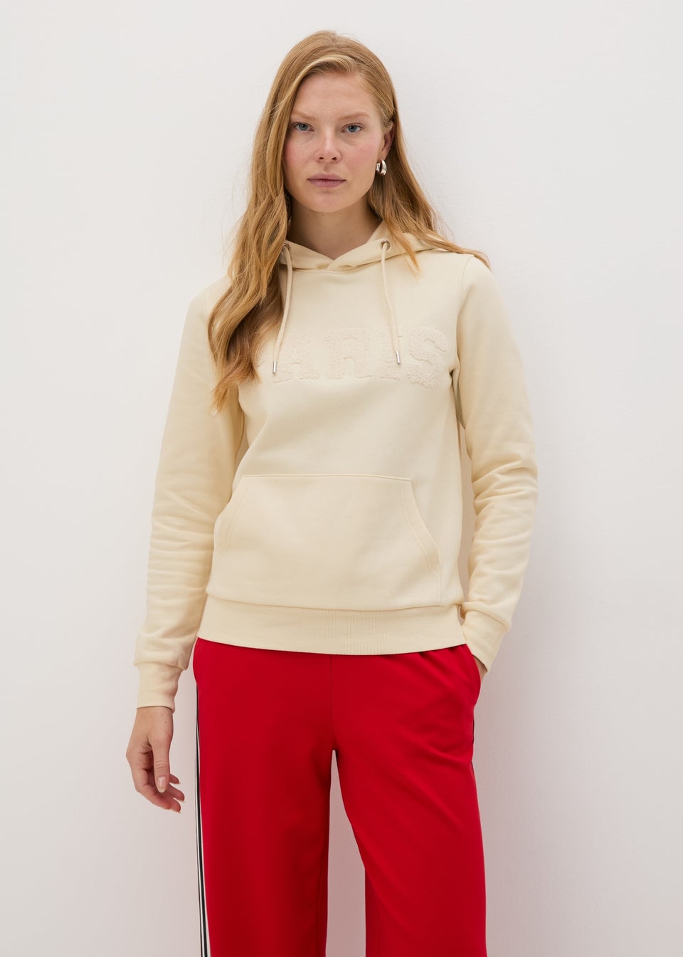 Cream Boucle Paris Hoodie