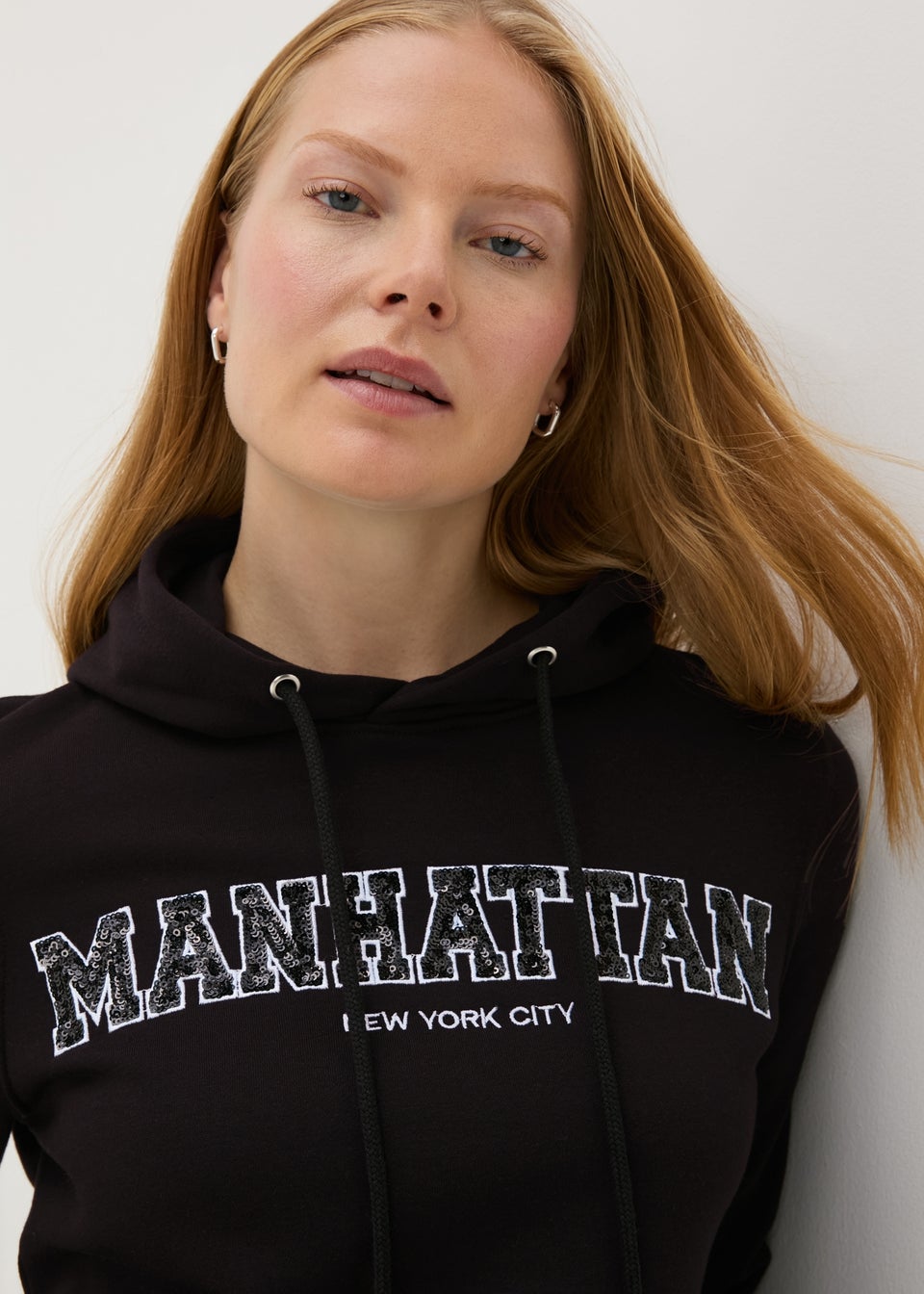 Black Sparkle Manhattan Hoodie