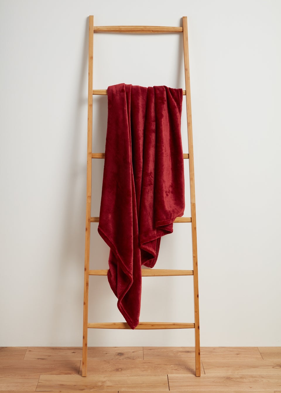 Red Plain Throw 130cm x 150cm Matalan