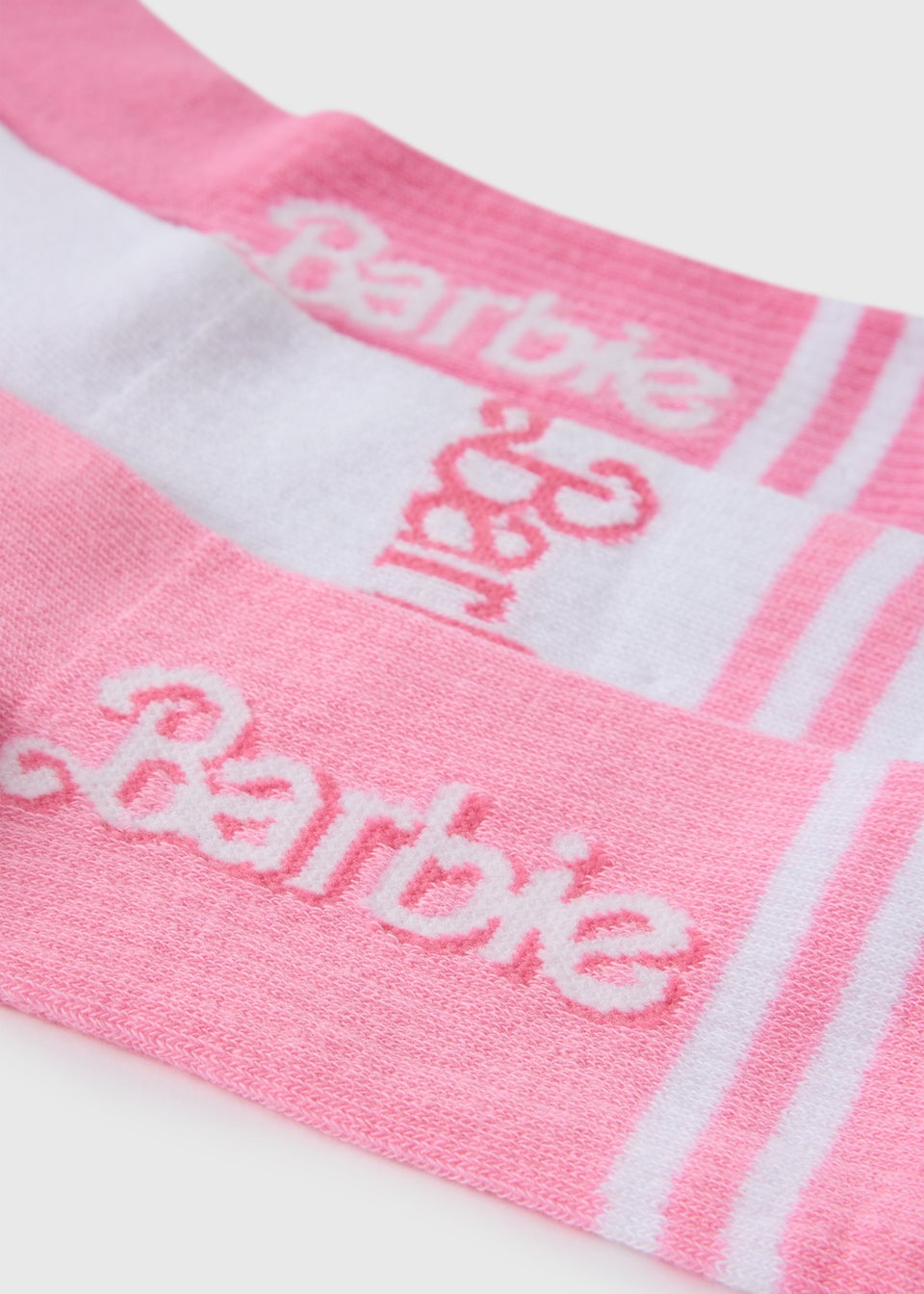 3 Pack Pink Barbie Sports Crew Socks