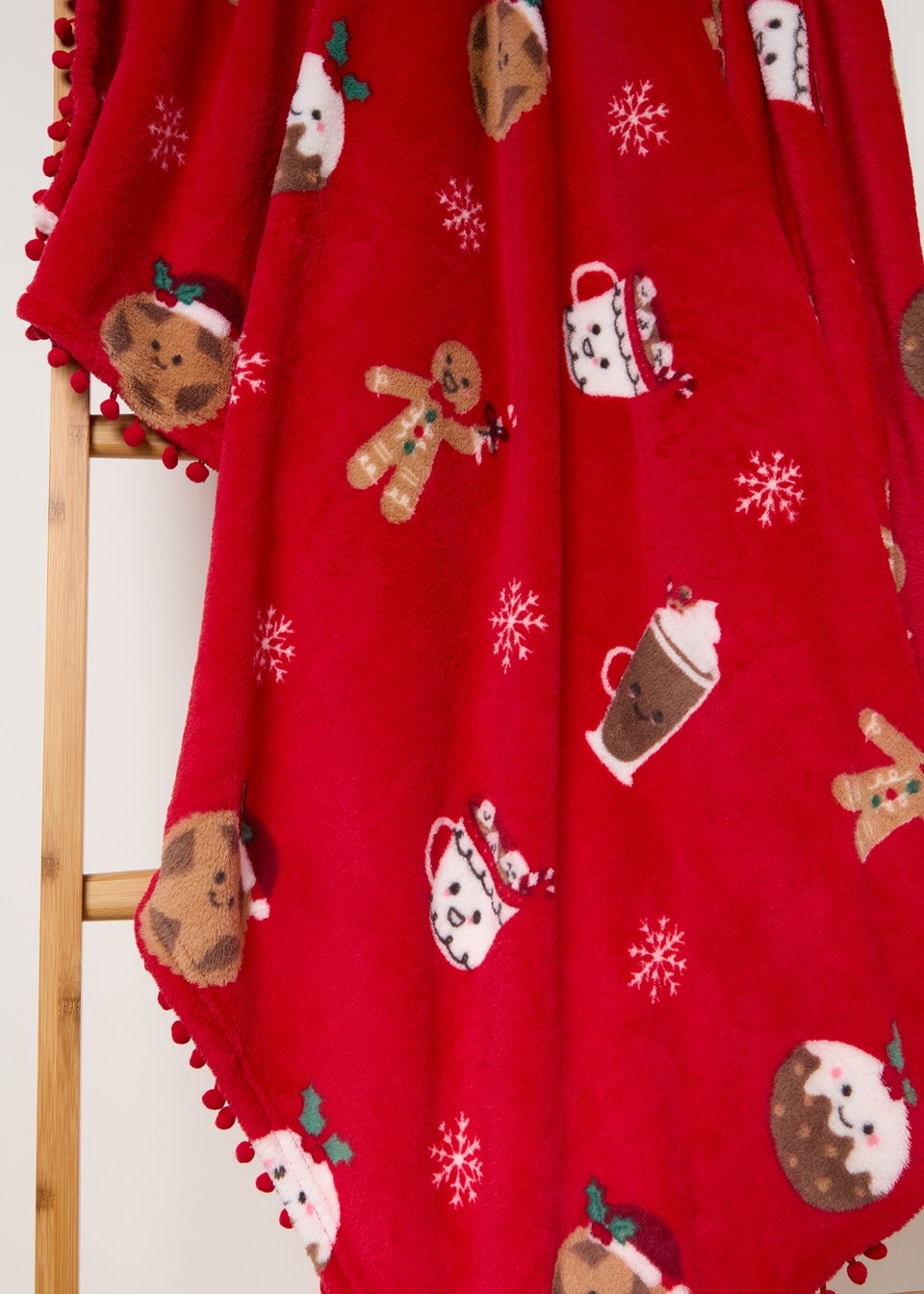 Red christmas throw discount