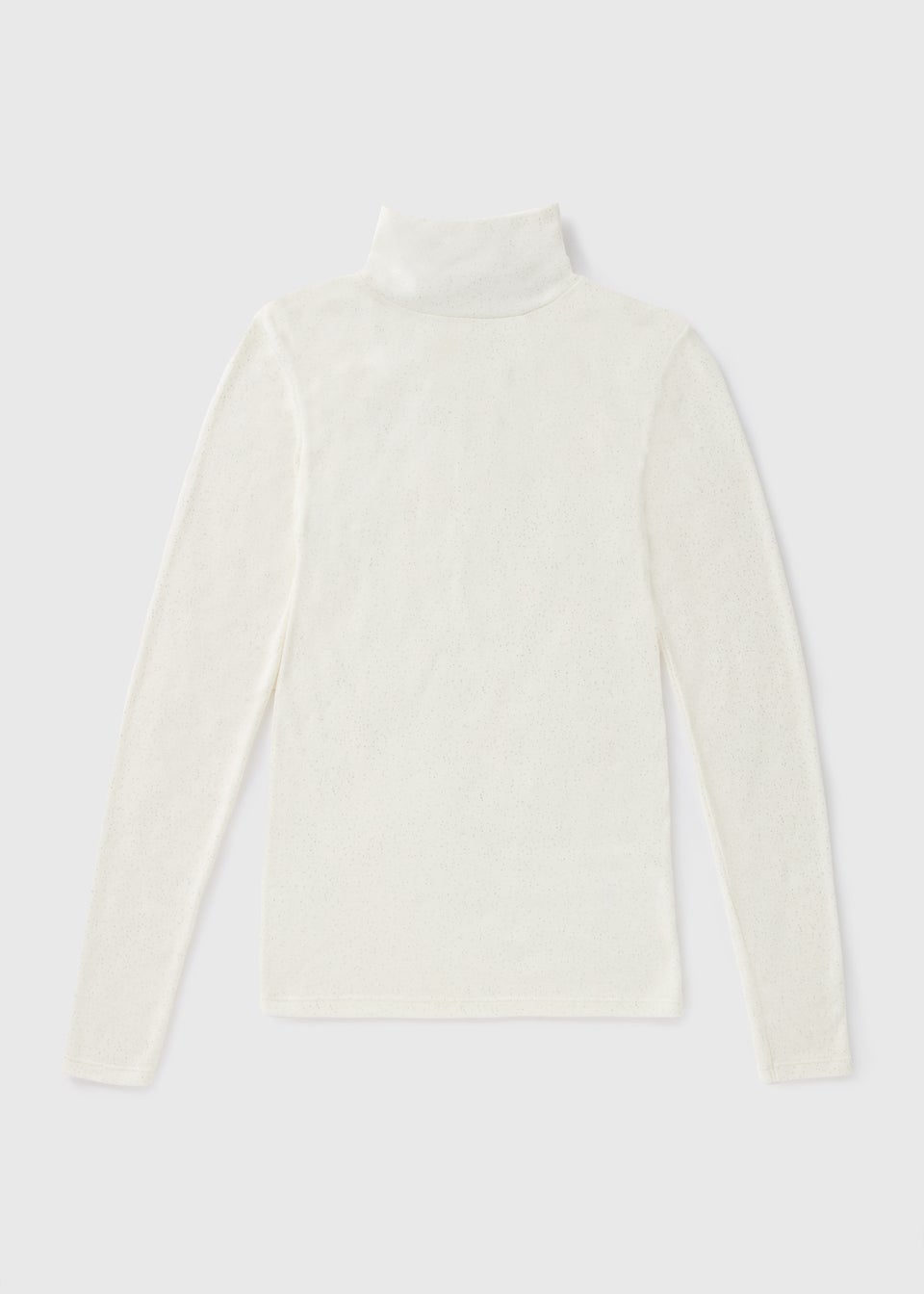 Cream Thermal High Neck Top