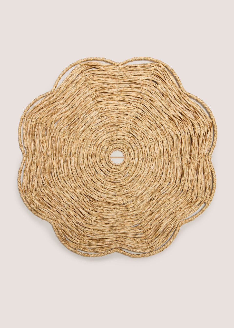 Neutral Daisy Shaped Woven Matt