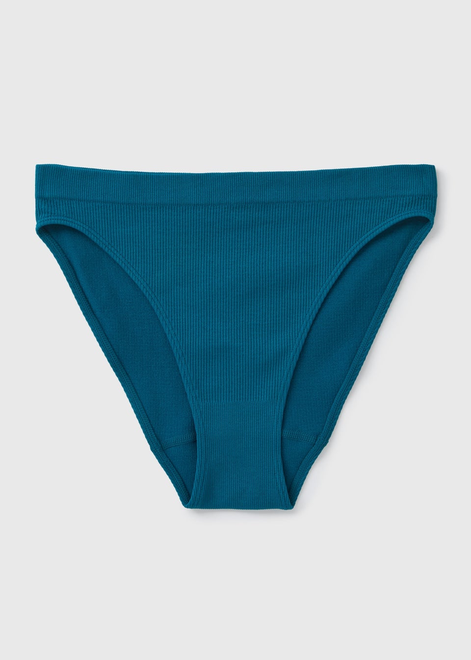 Teal Seamless High Leg Knickers