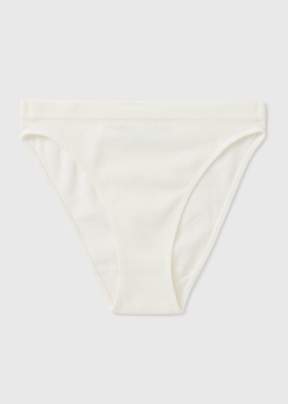 Cream Seamless High Leg Knickers