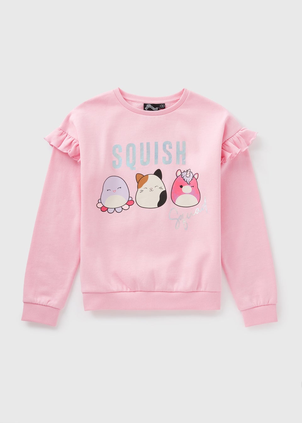 Squishmallow Kids Pink Sweatshirt 5 13yrs Matalan