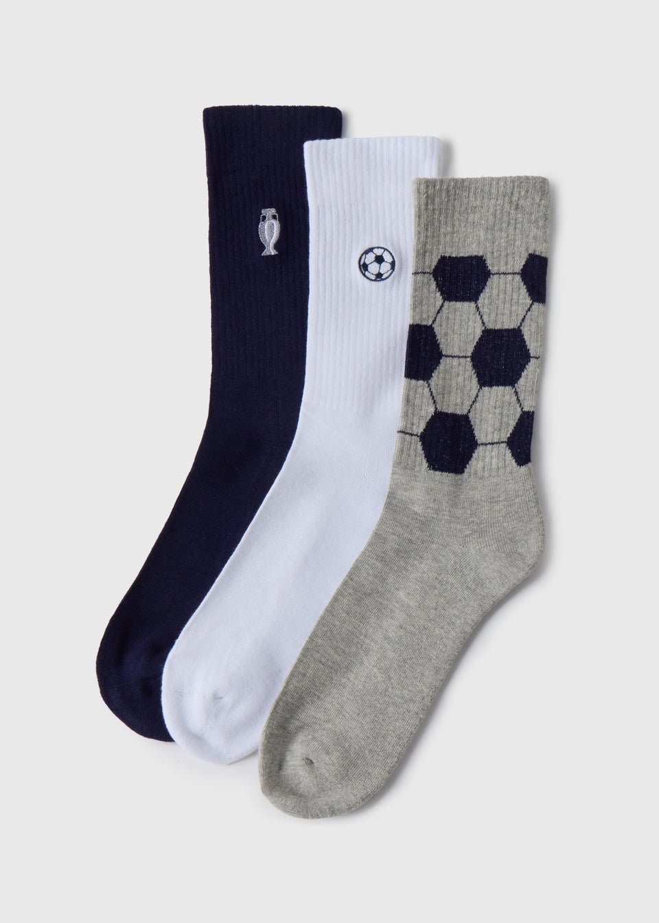 3 Pack Multicolour Euro Socks