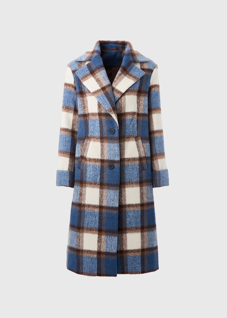 Matalan check coat shop