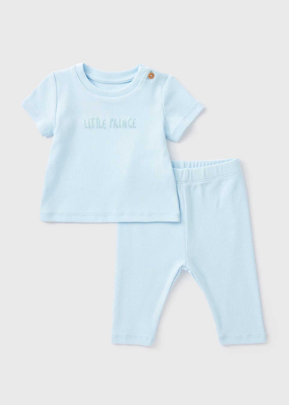 Baby Blue Prince Top and Leggings Set Newborn 23mths Matalan