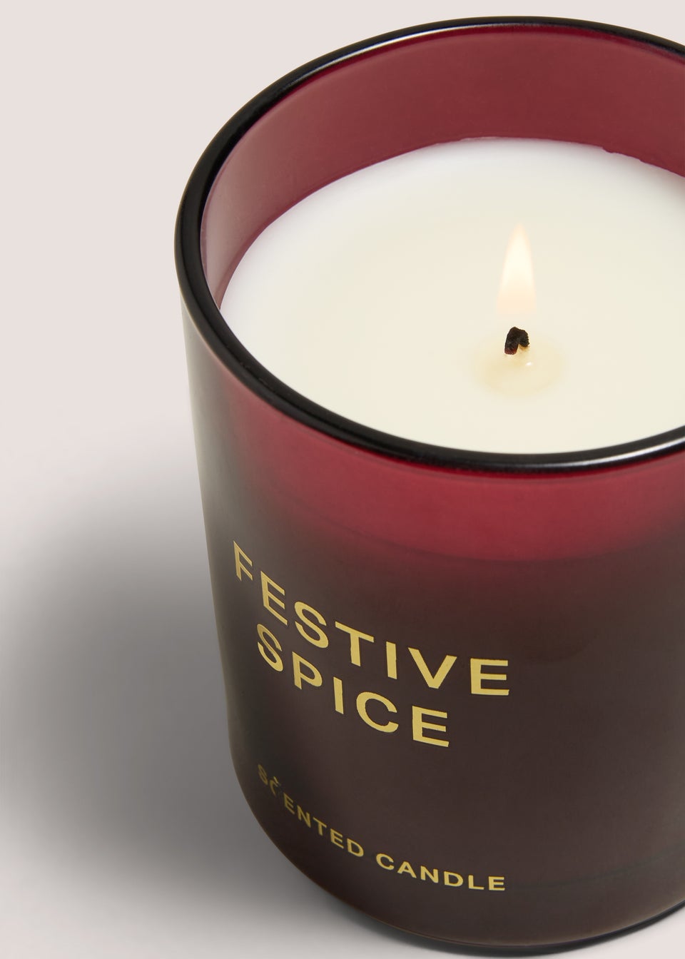 Winter Poem Festive Berry Red Candle