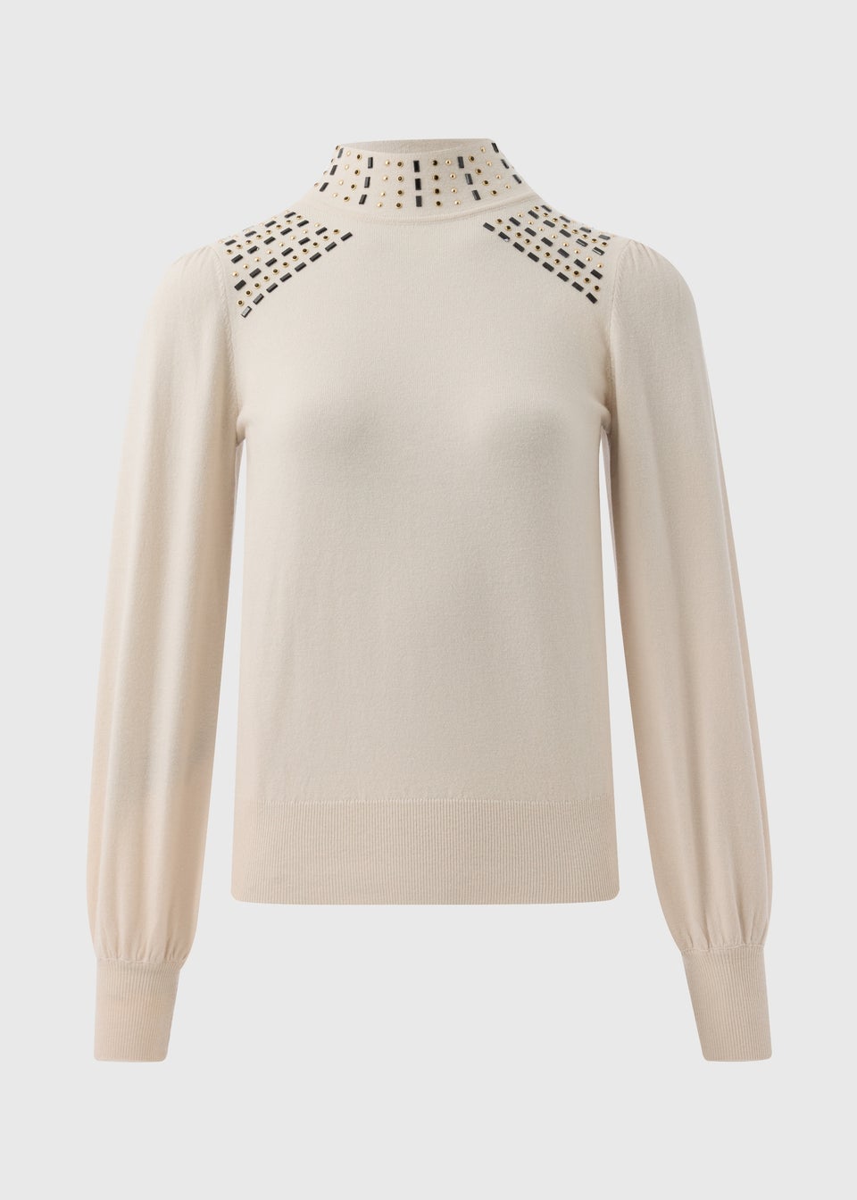 Et Vous Ivory Embellished Jumper