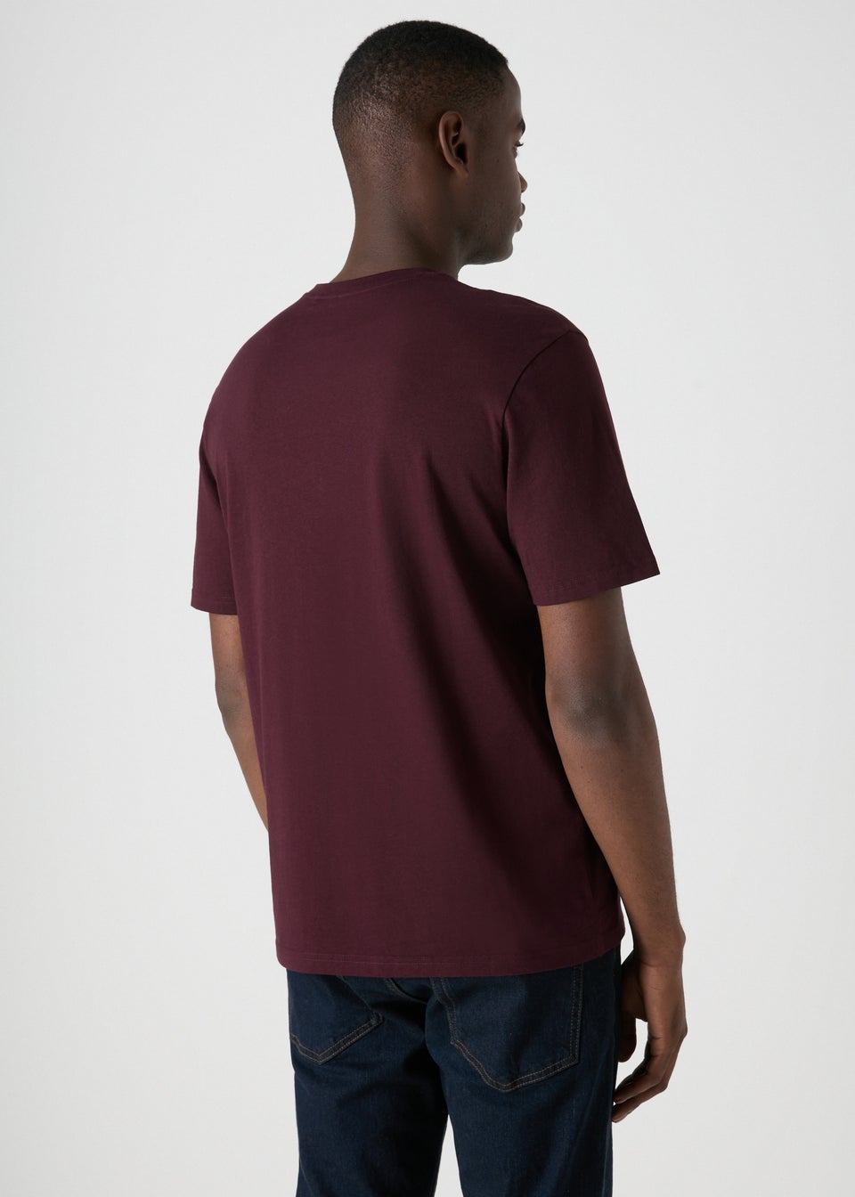 Burgundy Essential V-Neck T-Shirt