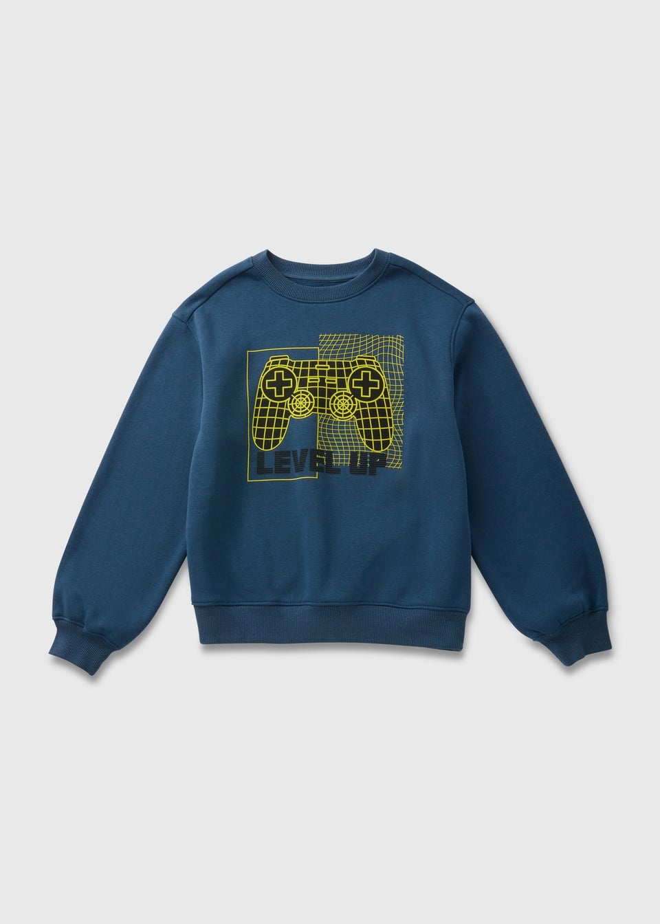 Boys Navy Gamer Crewneck Sweatshirt (7-15yrs)