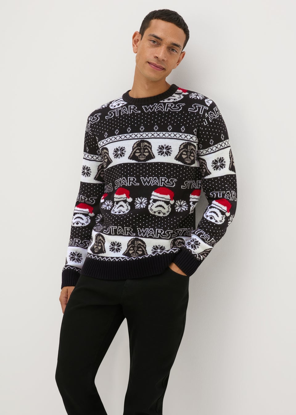 Star Wars Black Christmas Jumper Matalan