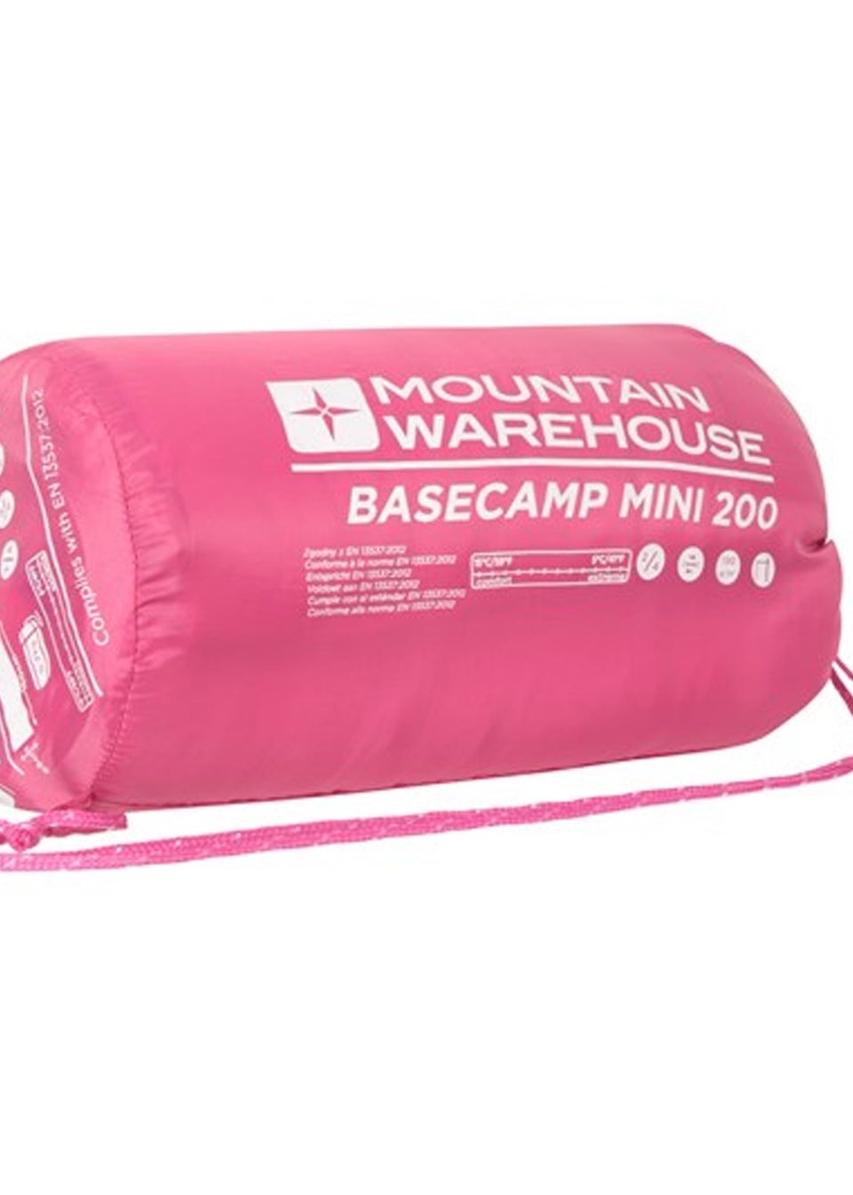 Mountain Warehouse Pink Basecamp 200 Mini Summer Sleeping Bag
