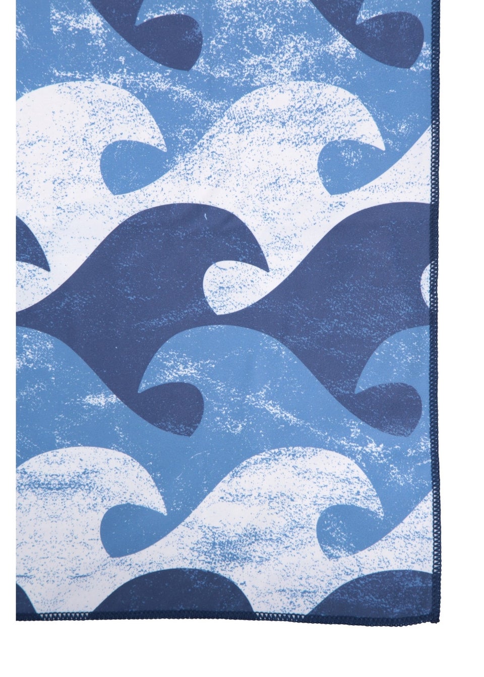 Mountain Warehouse Dark Blue Wave Pattern Microfibre Towel