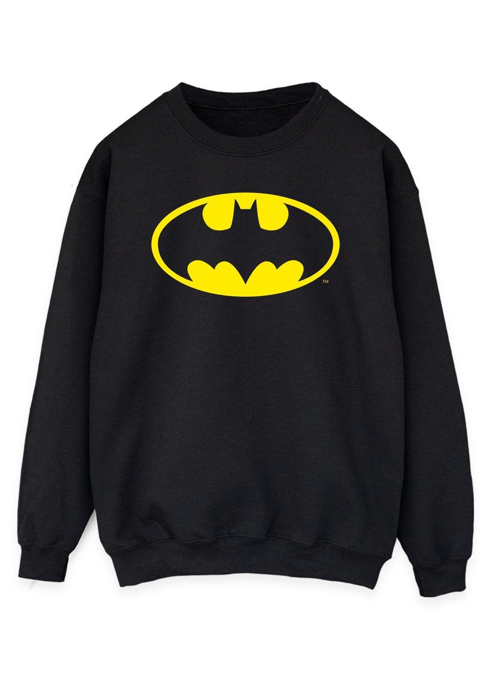 DC Comics Batman Logo Black Printed Sweatshirt