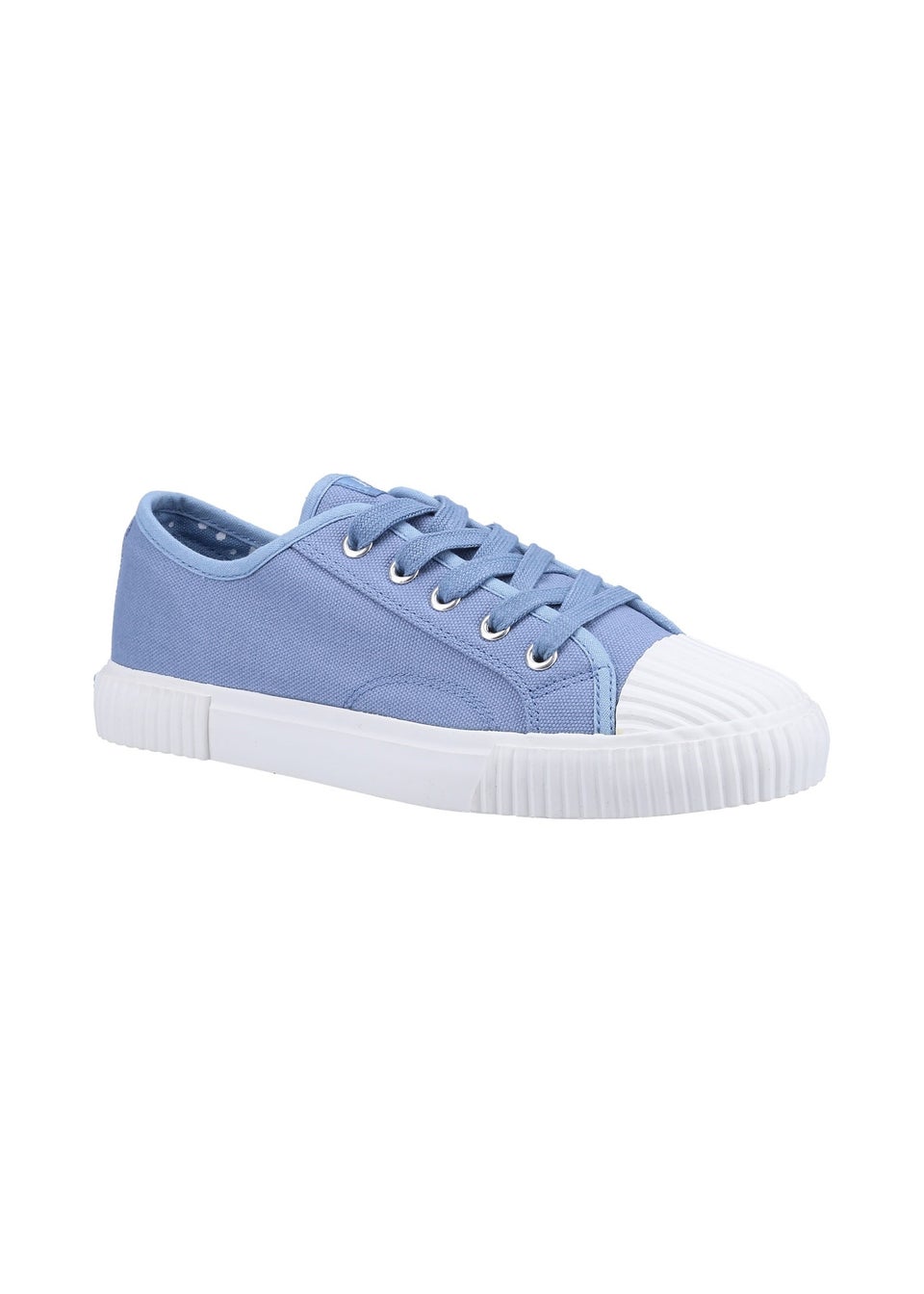 Hush Puppies Blue Brooke Canvas Trainer