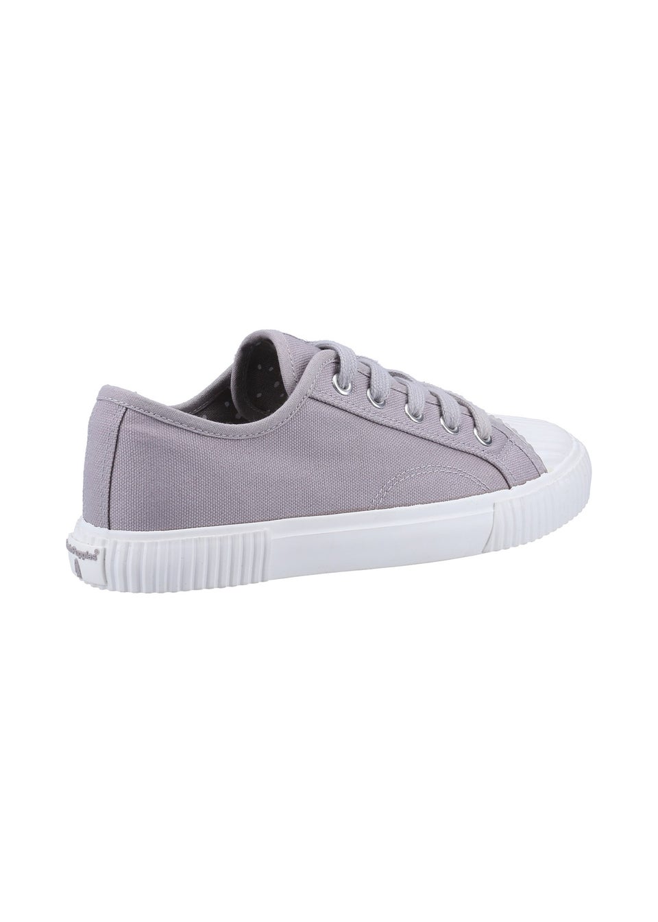Hush Puppies Grey Brooke Canvas Trainer
