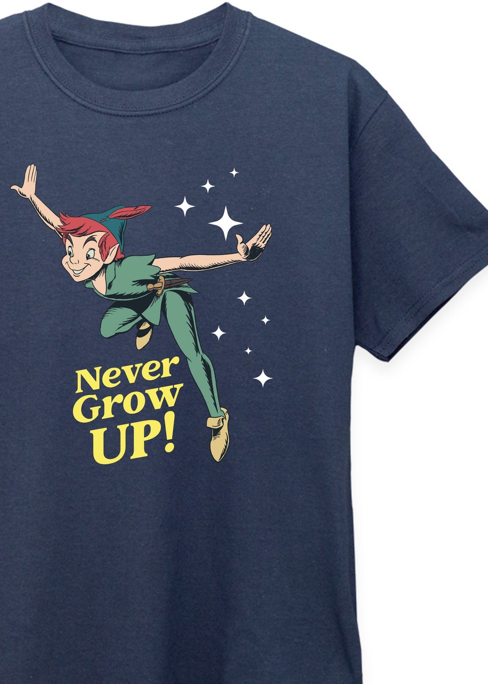 Peter Pan Kids Navy Never Grow Up Printed T-Shirt (3-13 yrs)