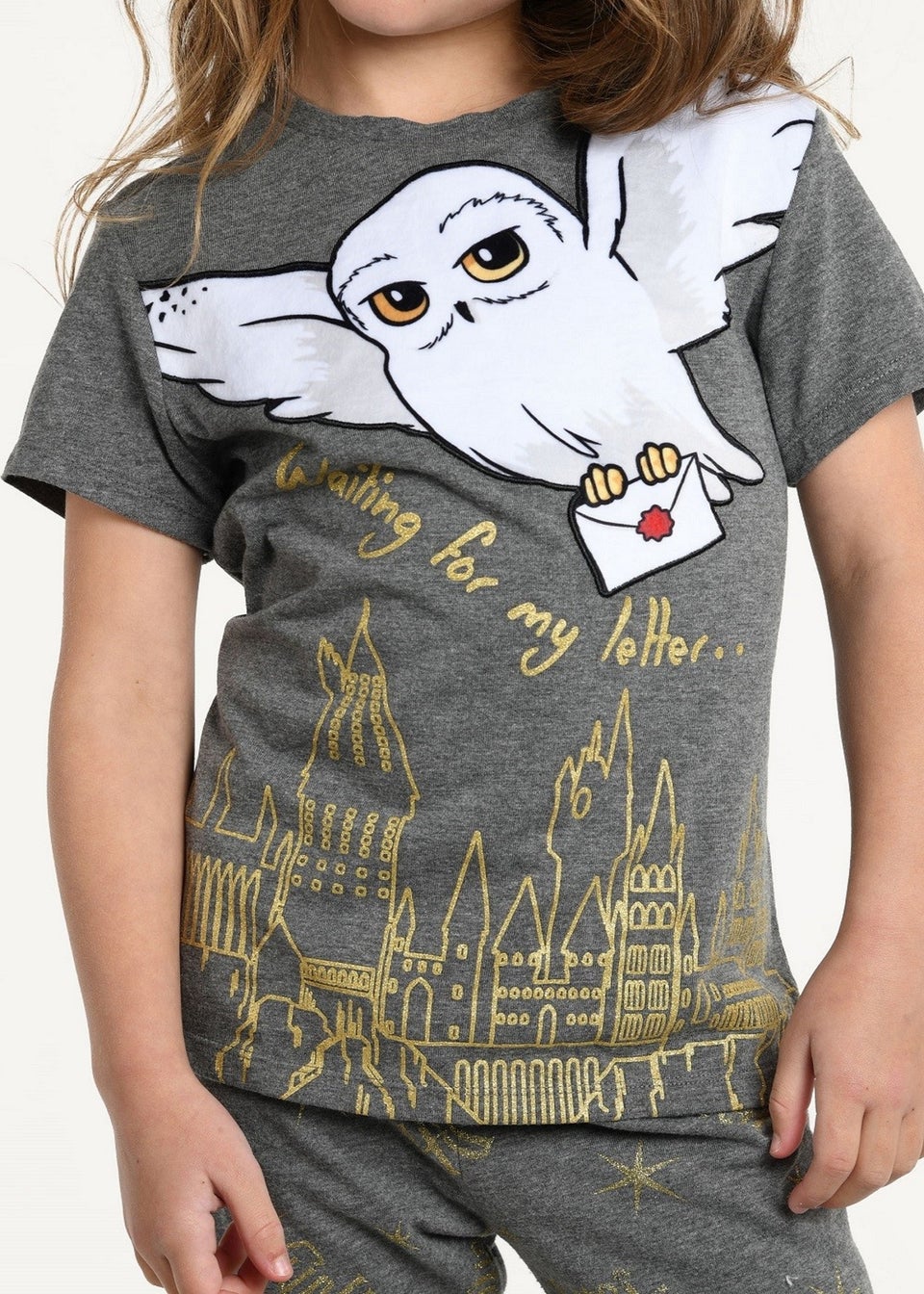 Harry Potter Kids Grey Hedwig Pyjama (8-12yrs)
