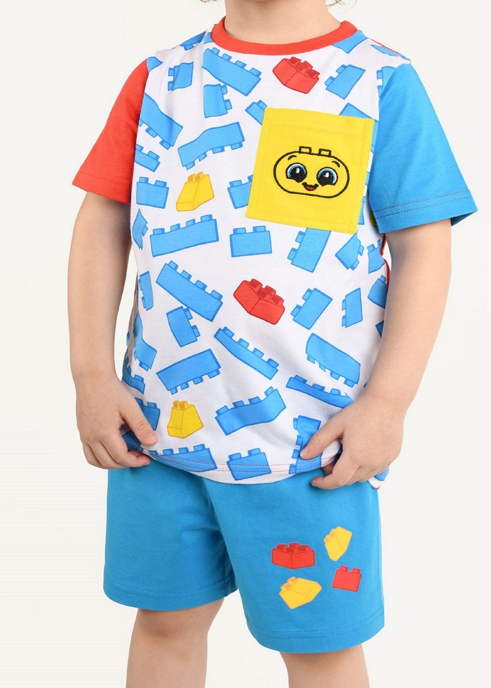 Brand Threads Kids Blue Lego Duplo Pyjama Set (12mths-4 yrs)