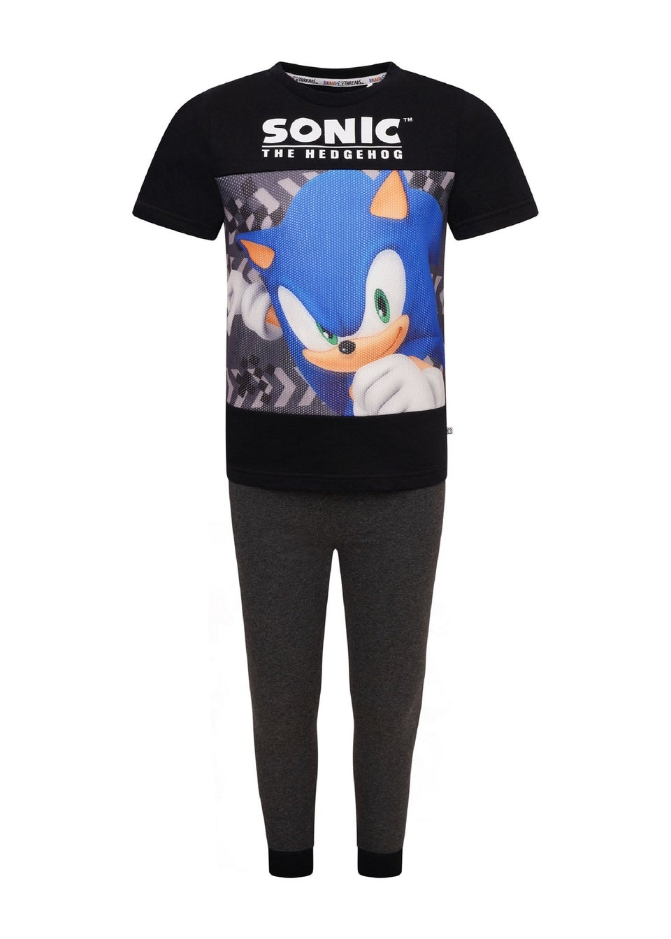 Sonic Boys Black Pyjama Set (4-8 yrs)