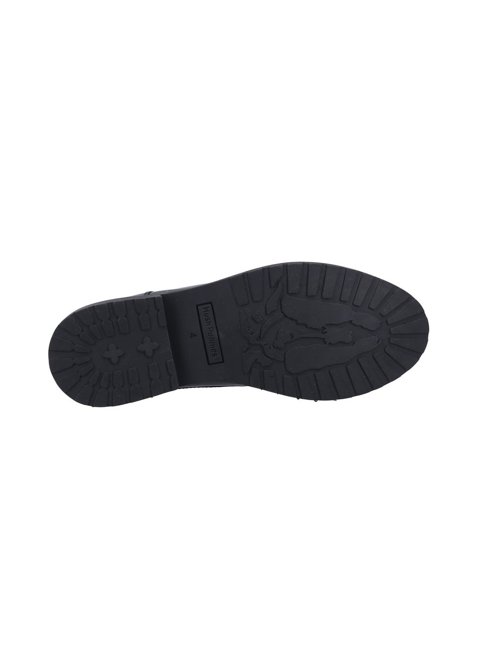Hush Puppies Glossy Black Verity Lace Up Shoe