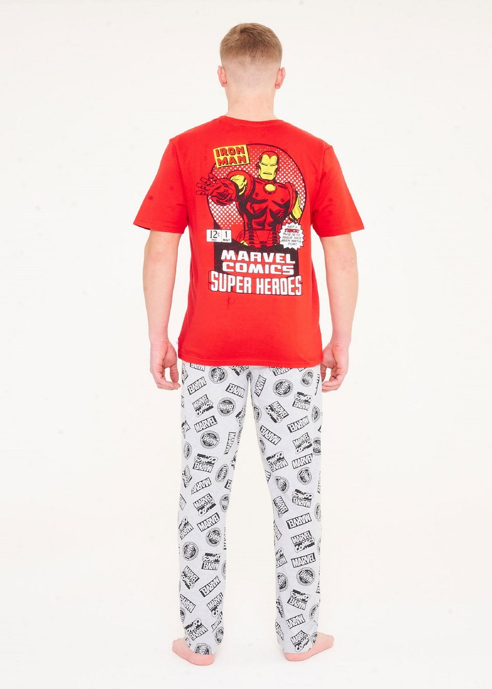 Marvel Mens Red Ironman Pyjama