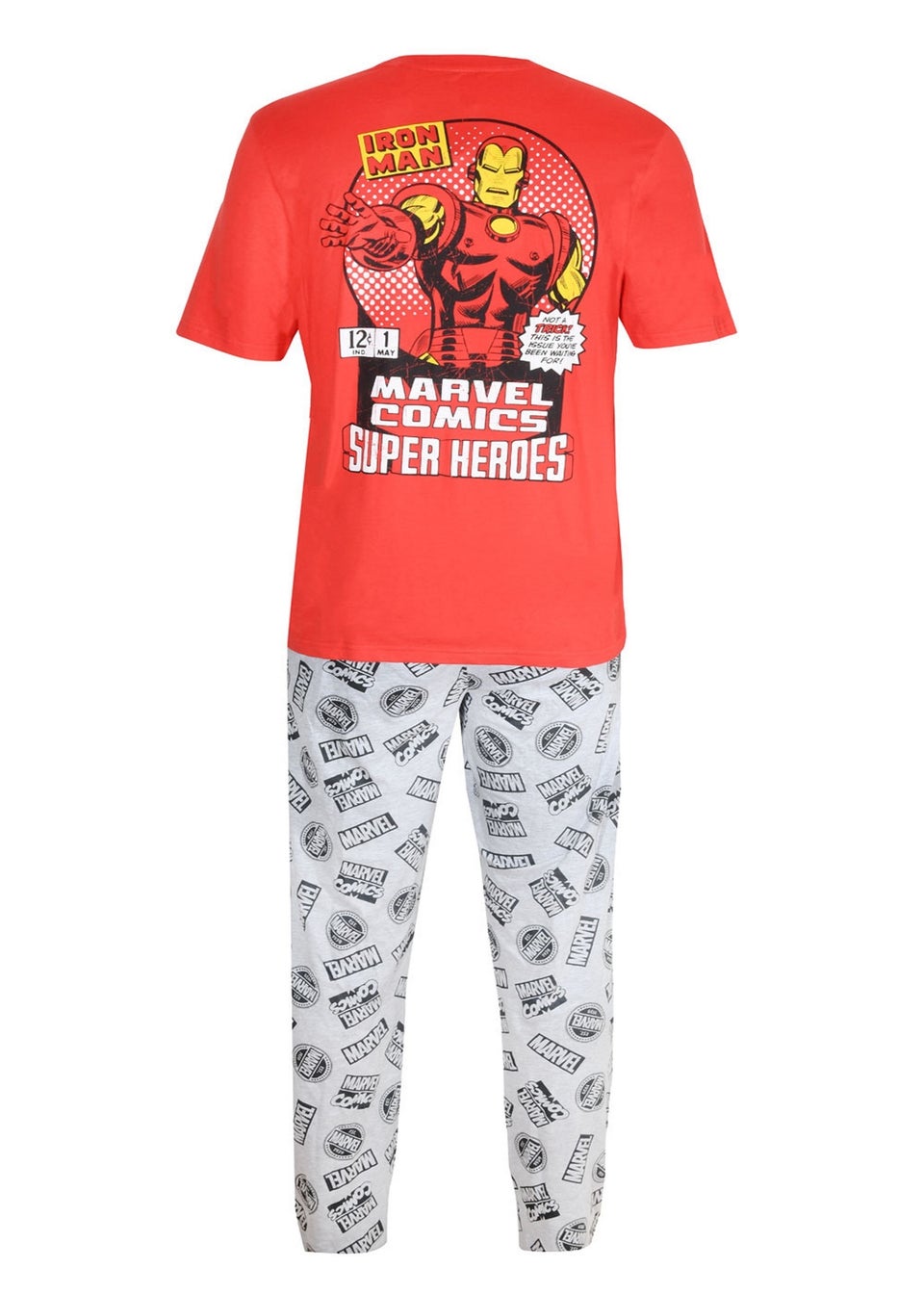 Marvel Mens Red Ironman Pyjama