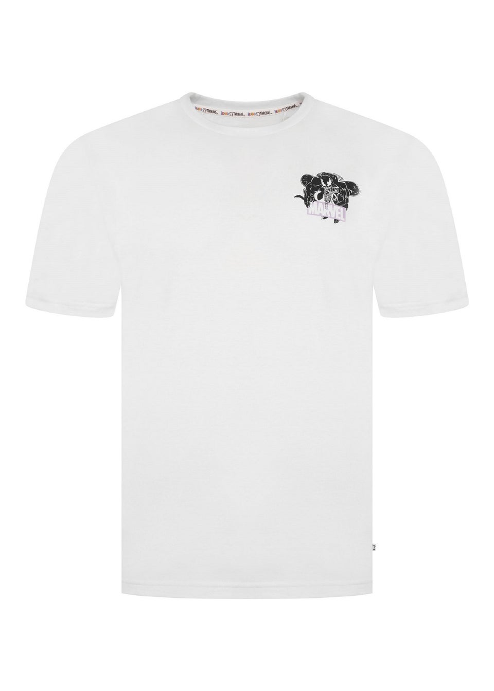 Marvel Mens White Venom T-Shirt