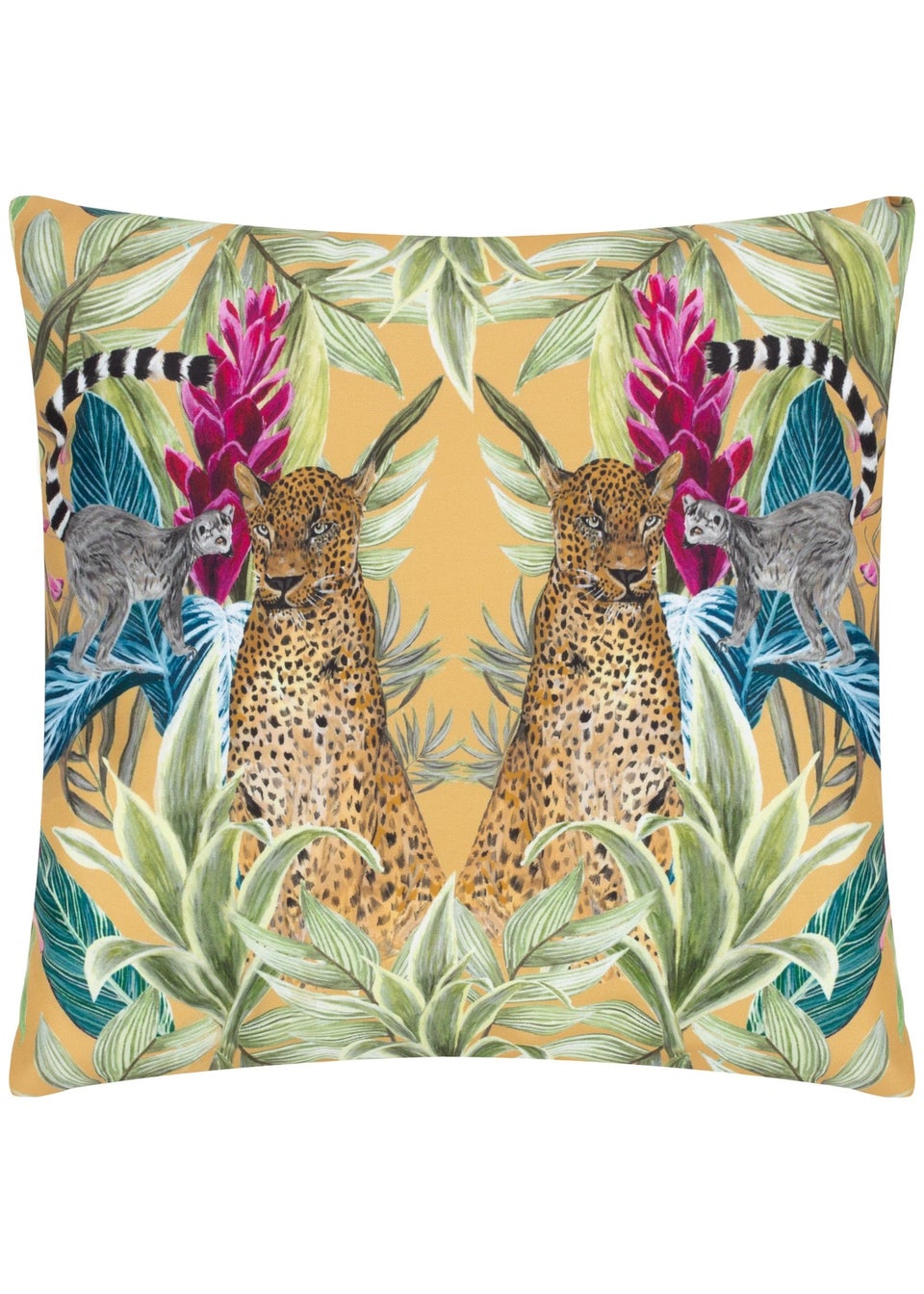 Wylder Tropics Multi Kali Leopard Filled Outdoor Cushions (43cm x 43cm x 8cm)