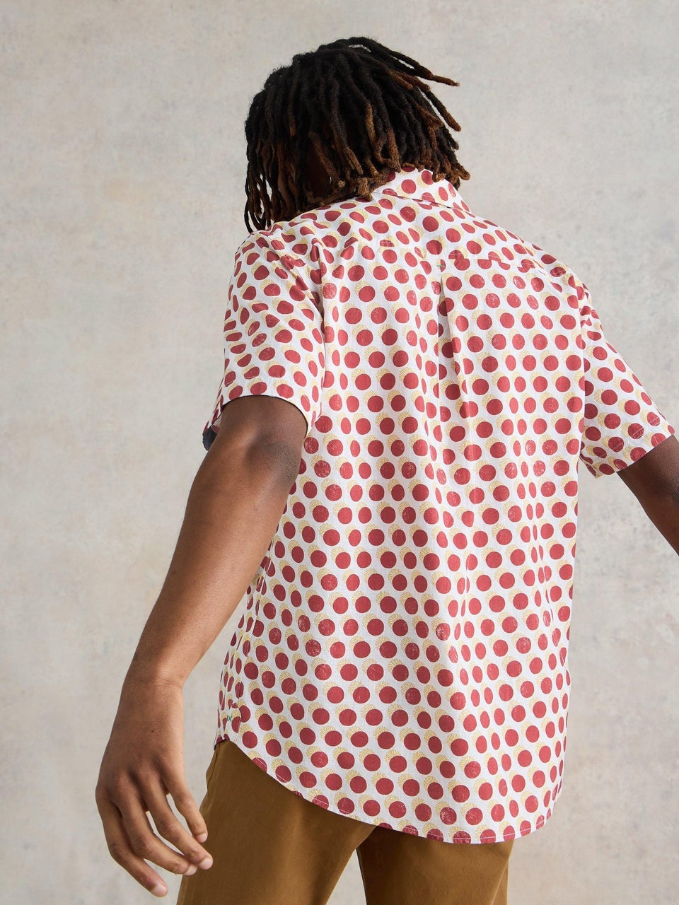 Kurzarmhemd mit Retro-Print