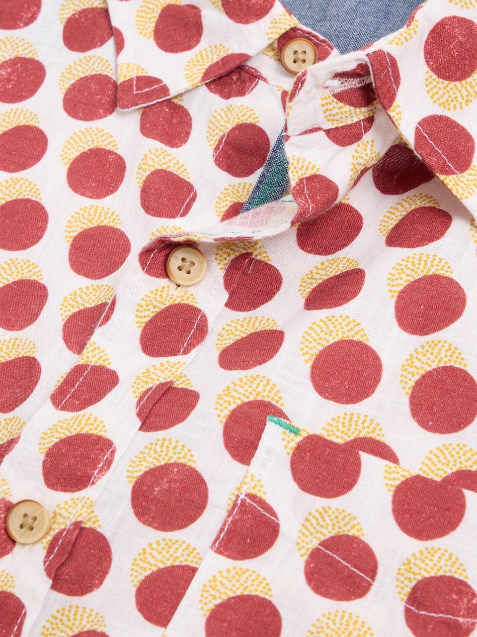 Kurzarmhemd mit Retro-Print